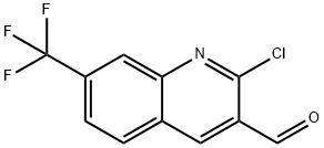 2-CHLORO-7-(TRIFLUOROMETHYL)QUINOLINE-3-CARBALDEHYDE Structure
