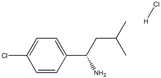(1S)-1-(4-CHLOROPHENYL)-3-METHYLBUTAN-1-AMINE HYDROCHLORIDE Structure