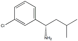(1S)-1-(3-CHLOROPHENYL)-3-METHYLBUTAN-1-AMINE Structure