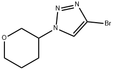 4-Bromo-1-(oxan-3-yl)-1H-1,2,3-triazole,1622834-22-3,结构式