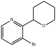 3-BROMO-2-(2-TETRAHYDROPYRANYL)PYRIDINE 化学構造式