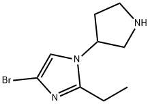 4-Bromo-1-(pyrrolidin-3-yl)-2-ethylimidazole Structure