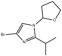 4-Bromo-1-(oxolan-2-yl)-2-(iso-propyl)imidazole Structure