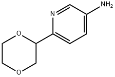 6-(1,4-dioxan-2-yl)pyridin-3-amine Struktur