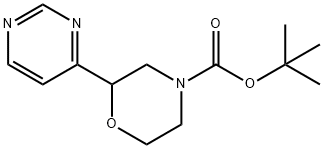 4-(N-Boc-morpholin-2-yl)pyrimidine,1622835-33-9,结构式