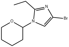 4-Bromo-1-(oxan-2-yl)-2-ethylimidazole, 1622835-56-6, 结构式