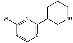 2-Amino-4-(piperidin-3-yl)-1,3,5-triazine,1622835-63-5,结构式