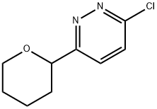 3-CHLORO-6-(2-TETRAHYDROPYRANYL)PYRIDAZINE Structure