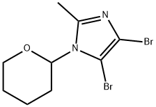 4,5-Dibromo-1-(oxan-2-yl)-2-methyl-1H-imidazole Structure