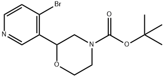 N-Boc-2-(4-Bromo-3-pyridinyl)morpholine Structure