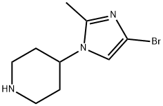 4-Bromo-1-(piperidin-4-yl)-2-methylimidazole Struktur