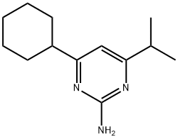 2-Amino-4-cyclohexyl-6-(iso-propyl)pyrimidine 结构式