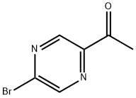 2-Bromo-5-acetylpyrazine 化学構造式