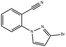 3-Bromo-1-(2-cyanophenyl)pyrazole Structure