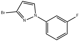 3-Bromo-1-(3-fluorophenyl)pyrazole 结构式
