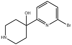 4-(6-Bromo-2-pyridinyl)-4-piperidinol Struktur