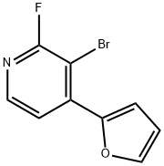 2-Fluoro-3-bromo-4-(2-furyl)pyridine,1622842-83-4,结构式