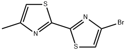 4-Bromo-4'-methyl-2,2'-bithiazole,1622842-85-6,结构式