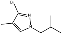3-Bromo-4-methyl-1-(iso-butyl)-1H-pyrazole Struktur