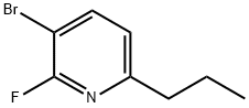 3-Bromo-2-fluoro-6-(n-propyl)pyridine,1622842-98-1,结构式
