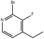 2-Bromo-3-fluoro-4-ethylpyridine Struktur