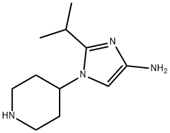 1-(Piperidin-4-yl)-2-(1-methylethyl)-1H-imidazol-4-amine Structure