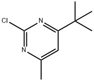 2-Chloro-4-(tert-butyl)-6-methylpyrimidine 化学構造式