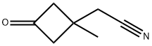 2-(1-methyl-3-oxocyclobutyl)acetonitrile 结构式