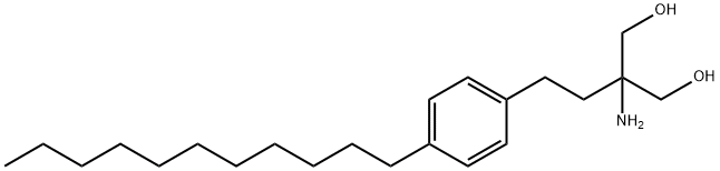 1,3-Propanediol, 2-amino-2-[2-(4-undecylphenyl)ethyl]- Struktur