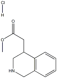 methyl 2-(1,2,3,4-tetrahydroisoquinolin-4-yl)acetate hydrochloride Struktur