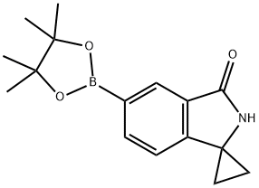 5'-(4,4,5,5-Tetramethyl-1,3,2-dioxaborolan-2-yl)spiro[cyclopropane-1,1'-isoindolin]-3'-one 化学構造式