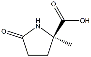 (R)-2-methyl-5-oxopyrrolidine-2-carboxylic acid Struktur