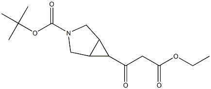 tert-butyl 6-(3-ethoxy-3-oxopropanoyl)-3-azabicyclo[3.1.0]hexane-3-carboxylate, 1637398-64-1, 结构式