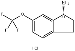 (1R)-6-(TRIFLUOROMETHOXY)INDANYLAMINE HYDROCHLORIDE Structure