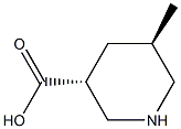 (3R,5R)-5-methylpiperidine-3-carboxylic acid Struktur