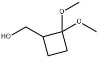 (2,2-dimethoxycyclobutyl)methanol Structure