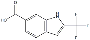2-(trifluoromethyl)-1H-indole-6-carboxylic acid Struktur