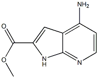 methyl 4-amino-1H-pyrrolo[2,3-b]pyridine-2-carboxylate 化学構造式