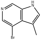 4-bromo-3-methyl-1H-pyrrolo[2,3-c]pyridine 结构式