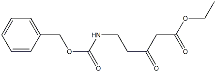 5-benzyloxycarbonylamino-3-oxo-pentanoic acid ethyl ester Structure