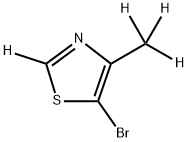 5-Bromo-4-methylthiazole-d4,1643537-45-4,结构式