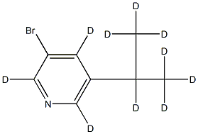 3-Bromo-5-(iso-propyl)pyridine-d10 Struktur