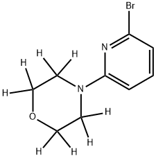 2-Bromo-6-(morpholino-d8)-pyridine Structure