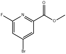 4-Bromo-2-fluoro-6-(methoxycarbonyl)pyridine Structure