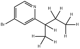 4-Bromo-2-(sec-butyl-d9)-pyridine 结构式