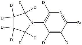 2-Bromo-5-(pyrrolidino)pyridine-d11 Structure