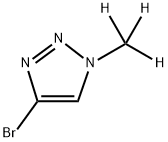 4-Bromo-1-(methyl-d3)-1,2,3-triazole 结构式
