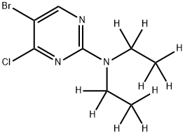 5-Bromo-4-chloro-2-(diethylamino-d10)-pyrimidine Structure
