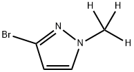 3-Bromo-1-(methyl-d3)-pyrazole Struktur