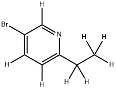 3-Bromo-6-ethylpyridine-d8 Structure